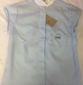 Impulsion show shirts with a capped sleeve plain, sizes 32-36